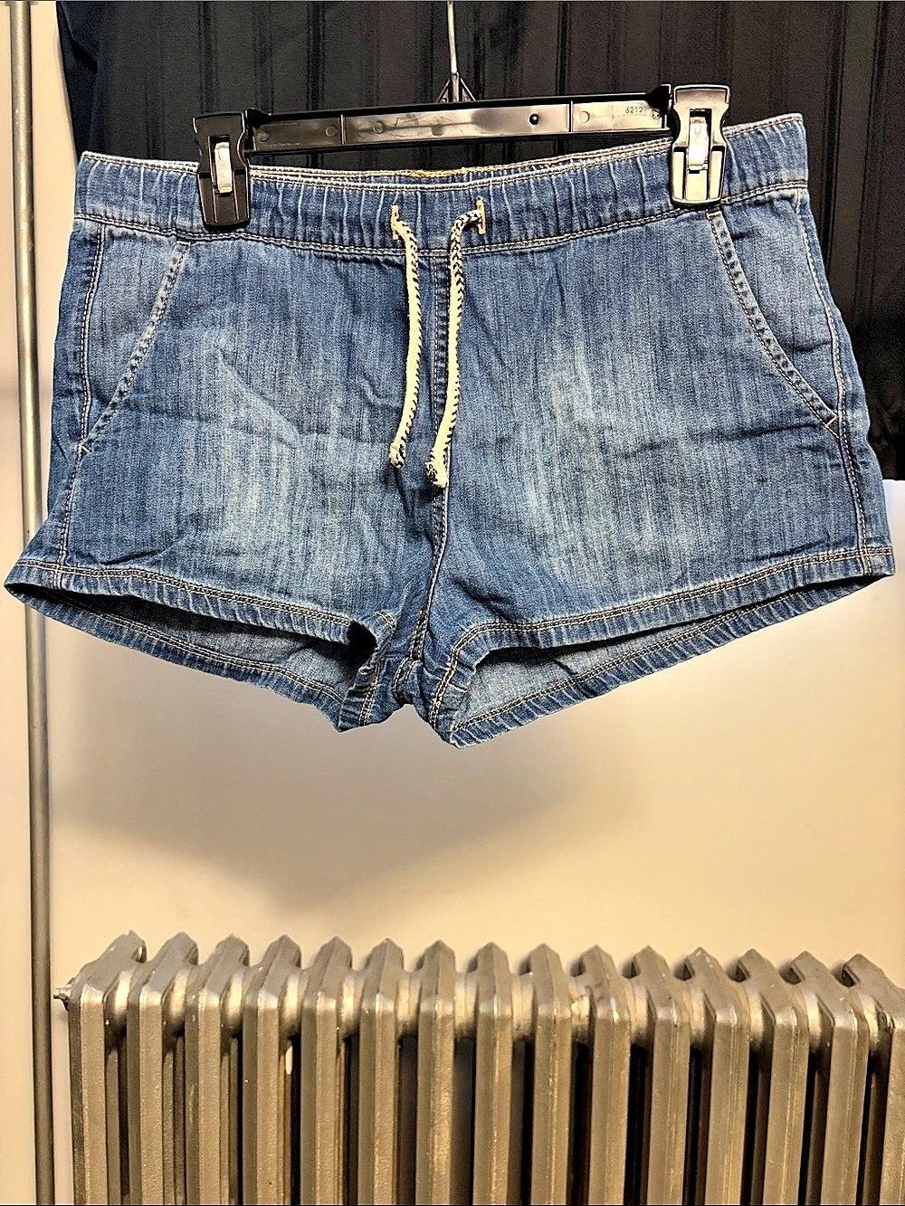 Roxy Go To The Beach Denim Shorts Blue Size Small